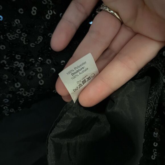 J. Crew Mini Skirt In Black Sequins Size 10 - Picture 5 of 6